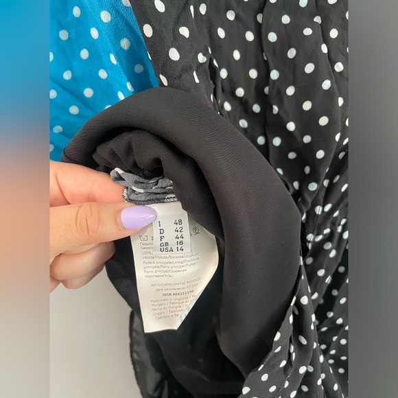 Boutique Moschino Polka Dot Colorblock Romper - Picture 8 of 8